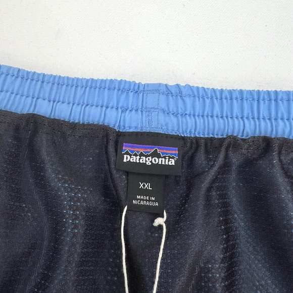 NEW Patagonia Men's Baggies Shorts 5" XXL Blue Quick Dry Hiking Swim Outdoor NWT - Picture 4 of 7